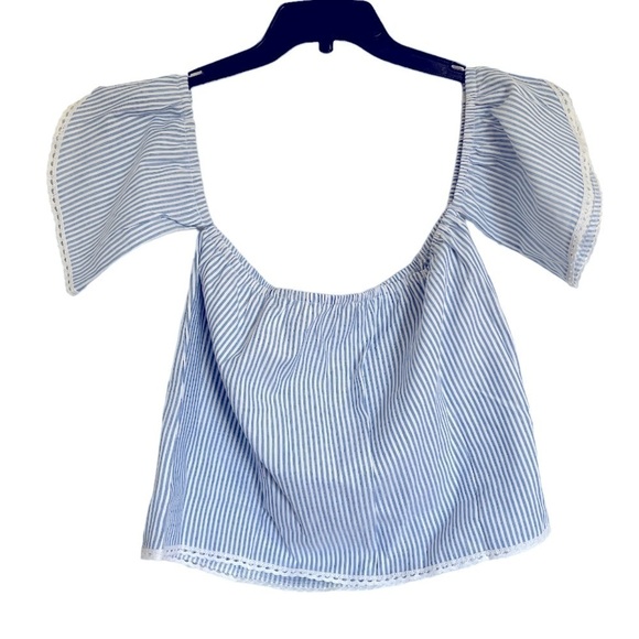 Lumiere Off the Shoulder Striped Top - Picture 5 of 5